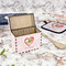 Valentine Owls Recipe Box - Full Color - In Context