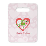 Valentine Owls Rectangular Trivet with Handle (Personalized)