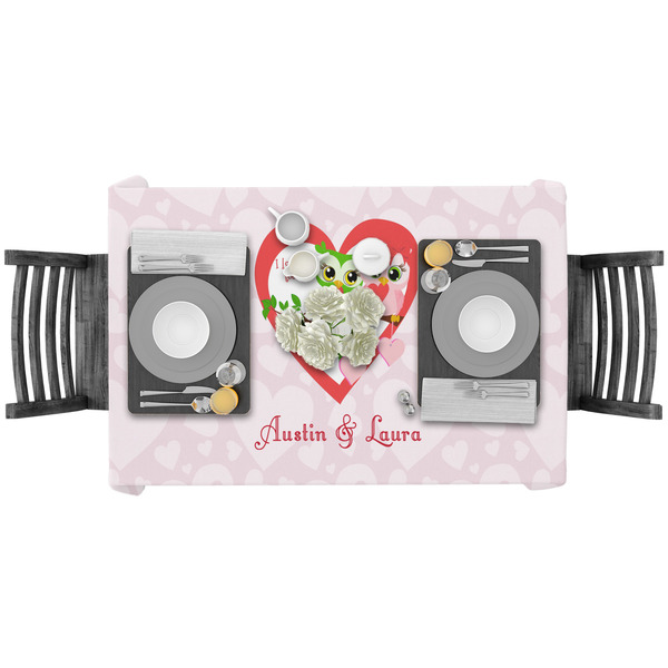 Valentine Owls Rectangular Tablecloths - LIFESTYLE