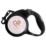 Valentine Owls Retractable Dog Leash (Personalized)