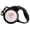 Valentine Owls Retractable Dog Leash (Personalized)