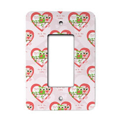 Valentine Owls Rocker Style Light Switch Cover (Personalized)