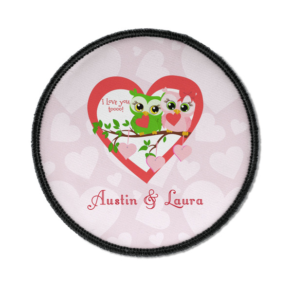 Valentine Owls Round Patch