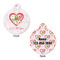 Valentine Owls Round Pet Tag - Front & Back