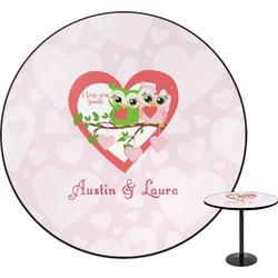 Valentine Owls Round Table (Personalized)