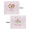 Valentine Owls Security Blanket - Front & Back View