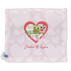 Valentine Owls Security Blanket - Single Sided (Personalized)