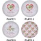 Valentine Owls Set of Lunch / Dinner Plates (Approval)