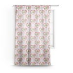 Valentine Owls Sheer Curtain (Personalized)