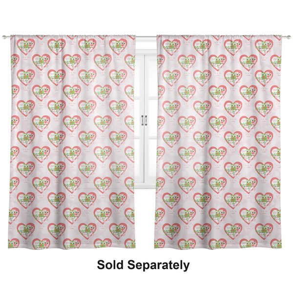 Valentine Owls Sheer Curtains
