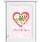 Valentine Owls Single White Cabinet Decal