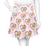 Valentine Owls Skater Skirt - X Large (Personalized)