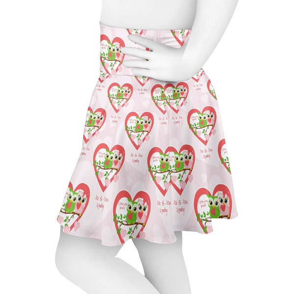 Valentine Owls Skater Skirt - Side