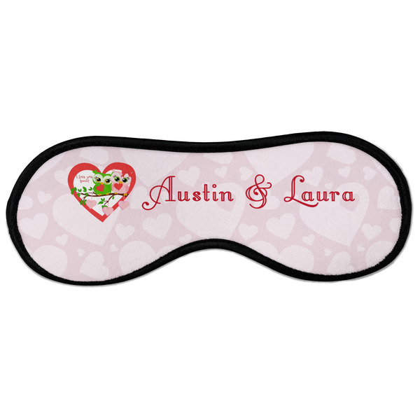 Valentine Owls Sleeping Eye Mask - Front Large