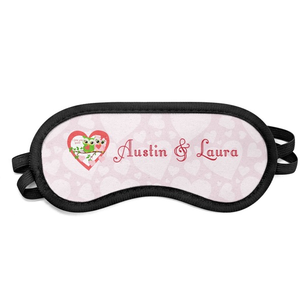 Custom Valentine Owls Sleeping Eye Mask (Personalized)