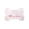 Valentine Owls Bone Shaped Dog Food Mat (Small) (Personalized)