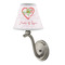 Valentine Owls Small Chandelier Lamp - LIFESTYLE (on wall lamp)