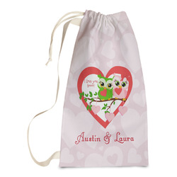 Valentine Owls Laundry Bags - Small (Personalized)