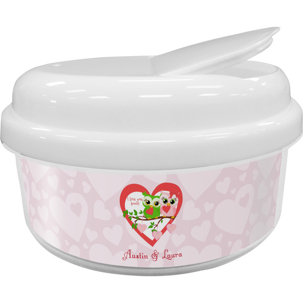 Custom Valentine Owls Snack Container (Personalized)