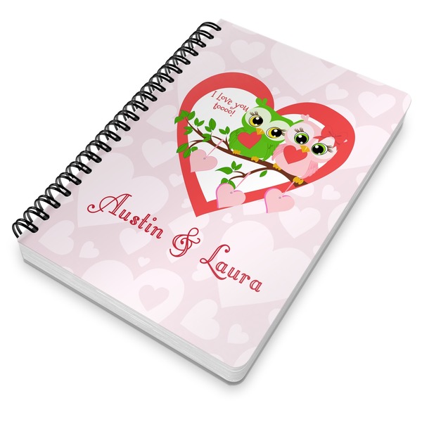 Valentine Owls Spiral Journal 7 x 10 - Main