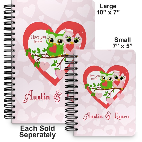 Valentine Owls Spiral Journal - Comparison