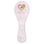 Valentine Owls Ceramic Spoon Rest (Personalized)