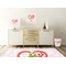 Valentine Owls Square Wall Decal Wooden Desk