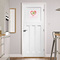 Valentine Owls Square Wall Decal on Door