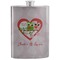 Valentine Owls Stainless Steel Flask (Personalized)