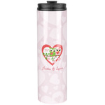 Valentine Owls Stainless Steel Skinny Tumbler - 20 oz (Personalized)