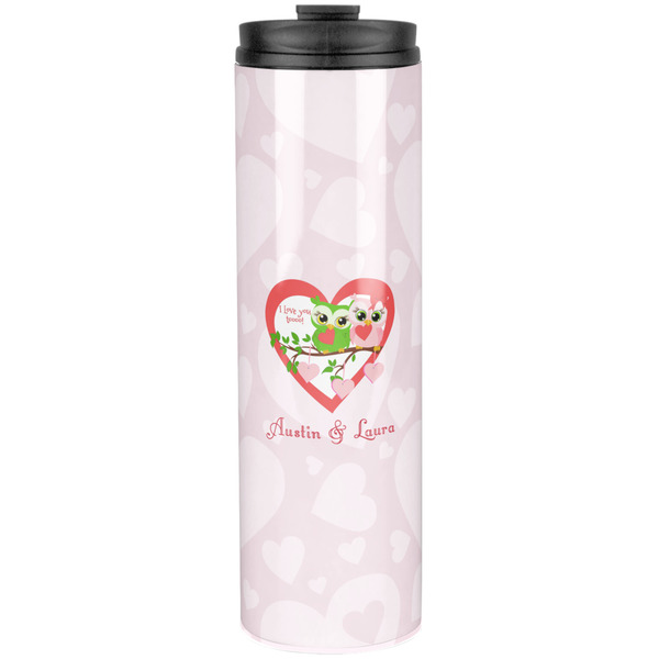 Valentine Owls Stainless Steel Tumbler 20 Oz - Front