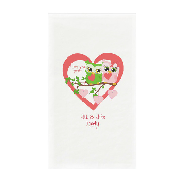Custom Valentine Owls Guest Towels - Full Color - Standard (Personalized)