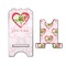 Valentine Owls Stylized Phone Stand - Front & Back - Large