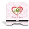 Valentine Owls Stylized Tablet Stand - Front without iPad