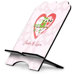 Valentine Owls Stylized Tablet Stand (Personalized)