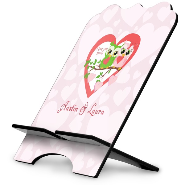 Custom Valentine Owls Stylized Tablet Stand (Personalized)