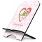 Valentine Owls Stylized Tablet Stand - Side View