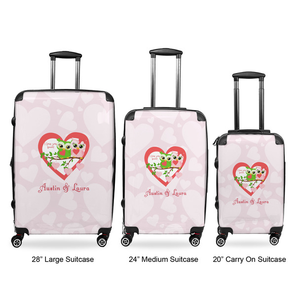 Valentine Owls Suitcase Set 1 - APPROVAL