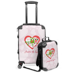 Valentine Owls Kids 2-Piece Luggage Set - Suitcase & Backpack (Personalized)