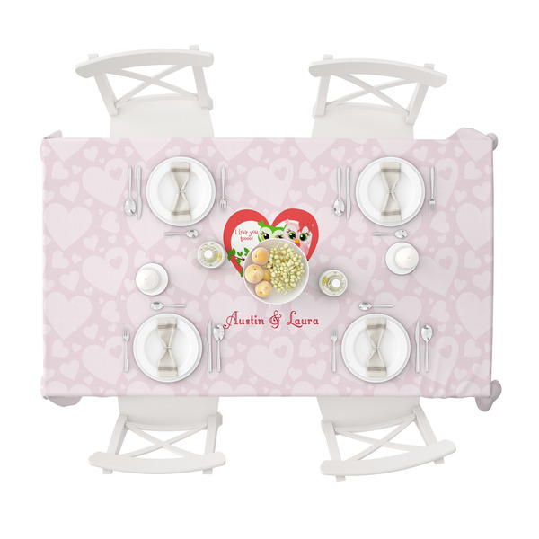 Valentine Owls Tablecloths (58"x102") - TOP VIEW