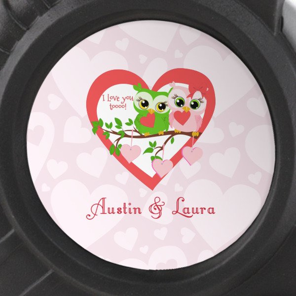 Valentine Owls Tape Measure - 25ft - detail