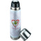 Valentine Owls Thermos - Lid Off