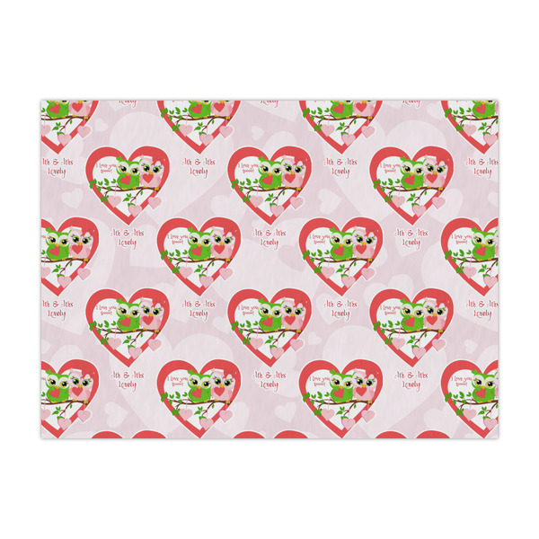 Custom Valentine Owls Large Tissue Papers Sheets - Heavyweight (Personalized)