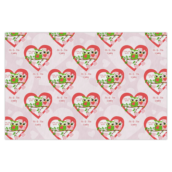 Custom Valentine Owls X-Large Tissue Papers Sheets - Heavyweight (Personalized)