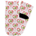 Valentine Owls Toddler Ankle Socks (Personalized)