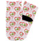 Valentine Owls Toddler Ankle Socks - Single Pair - Front and Back