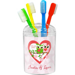 Valentine Owls Toothbrush Holder (Personalized)