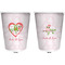Valentine Owls Trash Can White - Front and Back - Apvl