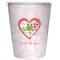Valentine Owls Waste Basket - Single Sided (White) (Personalized)