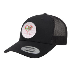 Valentine Owls Trucker Hat - Black (Personalized)